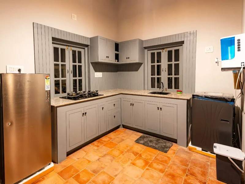 Beautiful Kitchen area at Ficus cottage - Kilukka Farms